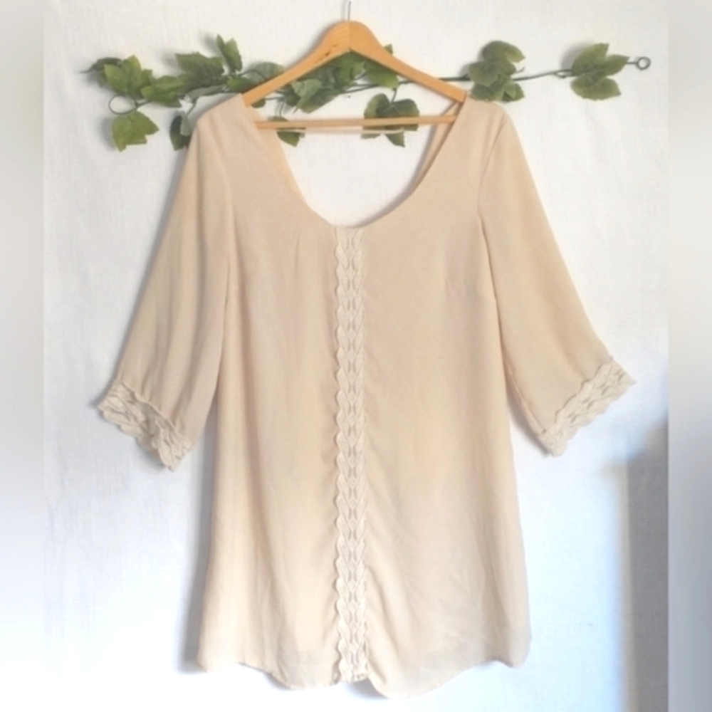 Vintage 90's Boho Retro Throwback Fairycore Cottagecore Grunge Roxberi Dress M